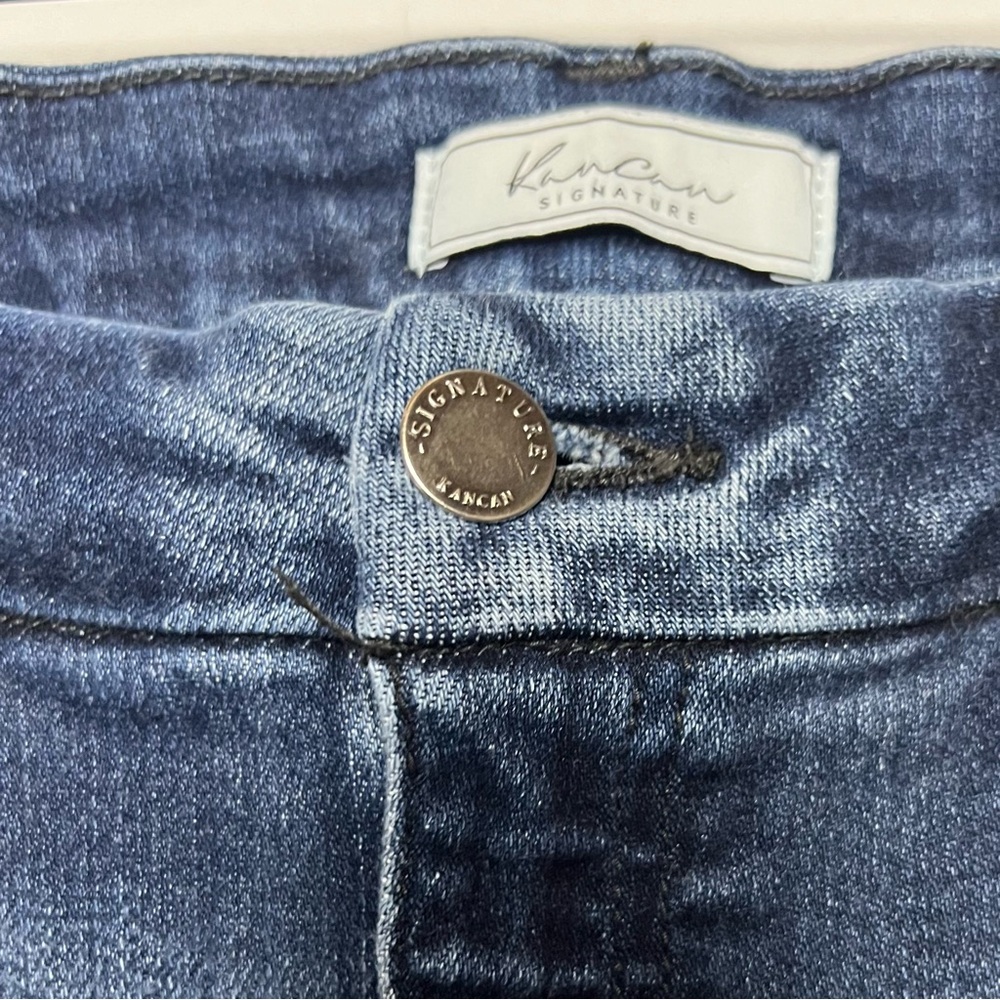 KanCan Signature High Rise Skinny Dark Wash Denim Jeans Women's Sz 32 Stretchy - Picture 3 of 11